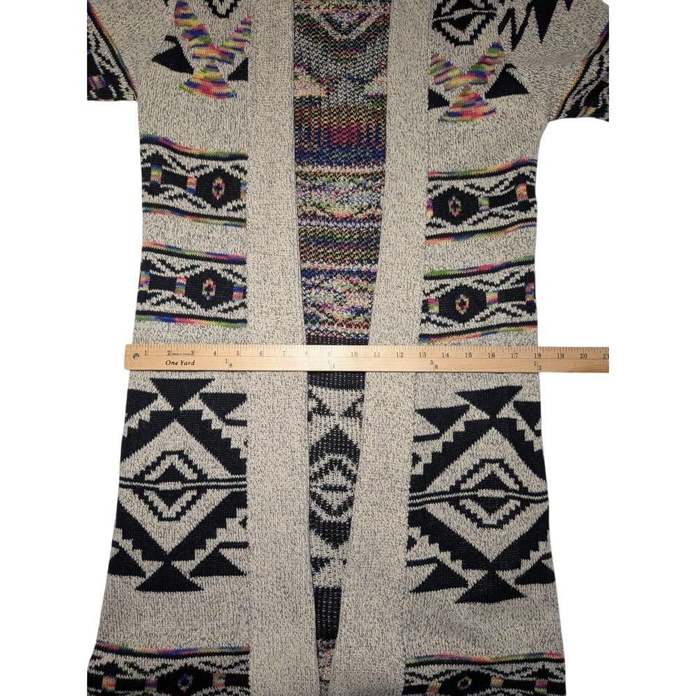 Northern Angel Aztec Southwestern Long Cardigan Sweater Boho Women's Size Large - Picture 16 of 16